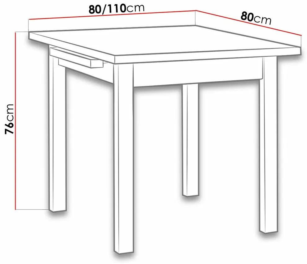 Τραπέζι Victorville 109, Άσπρο, 76x80x80cm, 22 kg, Επιμήκυνση, Πλαστικοποιημένη μοριοσανίδα, Ξύλο, Μερικώς συναρμολογημένο, Ξύλο: Οξιά | Epipla1.gr