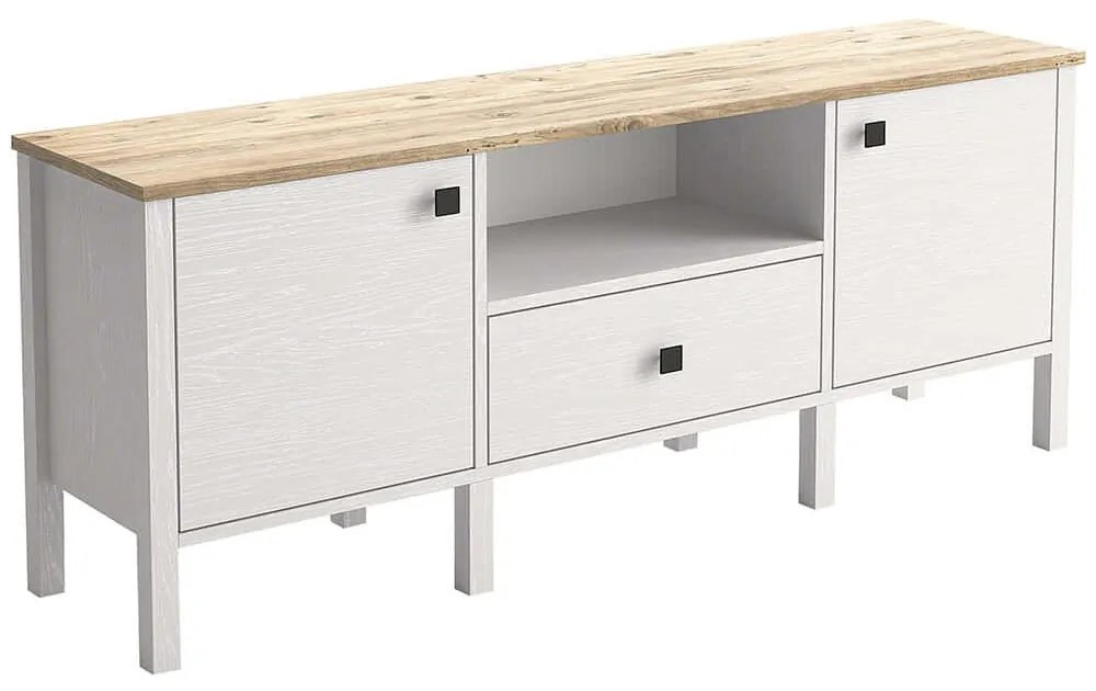 Έπιπλο Τηλεόρασης 787CDL1805 150x35x60cm White-Natural
