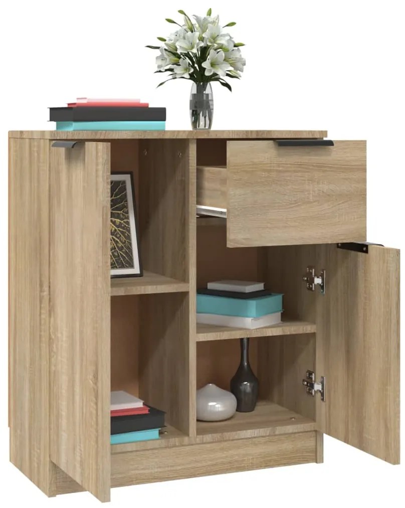 vidaXL Ντουλάπι Sonoma Δρυς 60 x 30 x 70 εκ. από Επεξεργασμένο Ξύλο