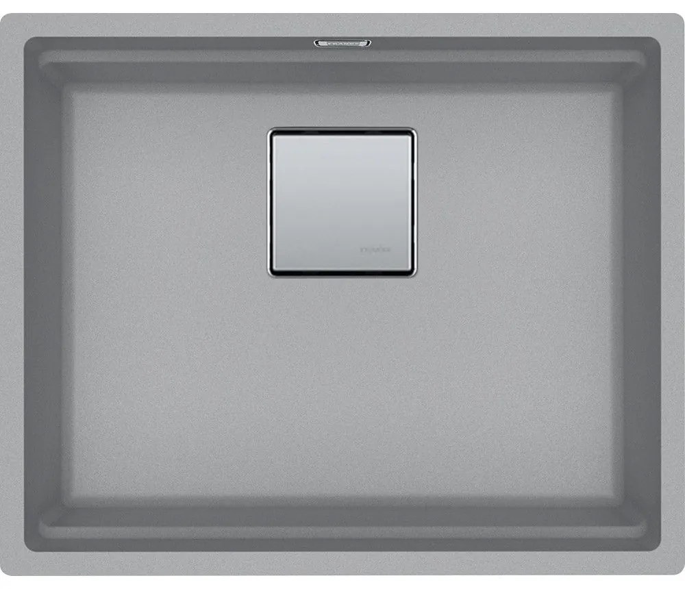 Franke Kubus 2 KNG 110-52 Stone Grey Υποκαθήμενος Γρανιτένιος Νεροχύτης 60cm