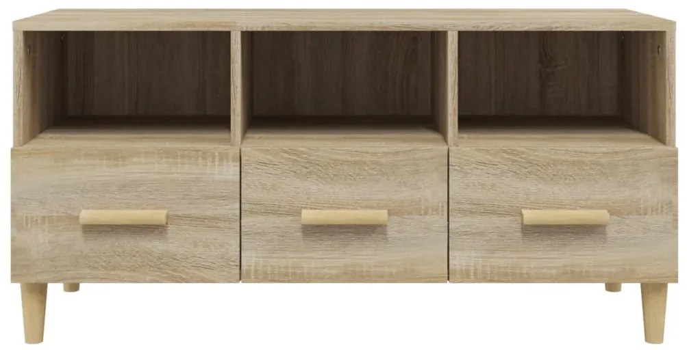 vidaXL Έπιπλο Τηλεόρασης Sonoma Δρυς 102 x 36 x 50 εκ. Επεξεργ. Ξύλο