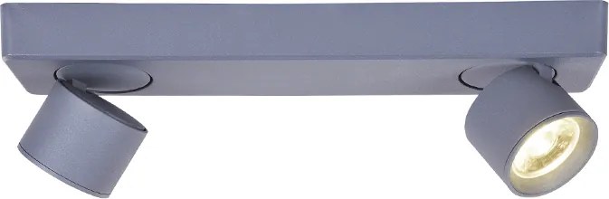 Σποτ Δίφωτο LED Aca Pluto RA33LEDS32GY Grey