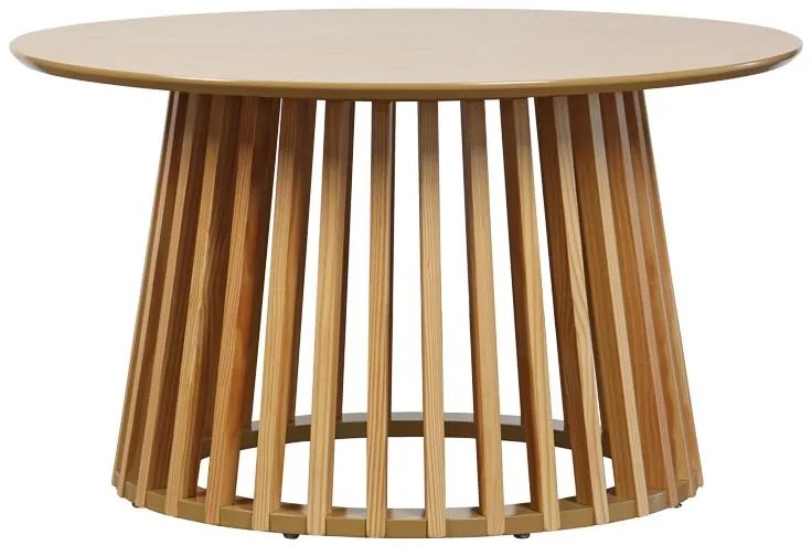 Τραπεζάκι σαλονιού Domonic mdf/pw σε φυσική απόχρωση Φ80x45εκ 80x80x45 εκ.