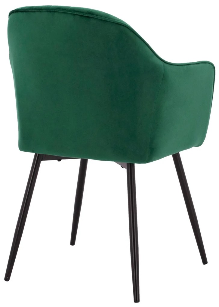 Καρέκλα SAWYER Βελούδο Κυπαρισσί 53x60x76Υ εκ. 2αδα 53x60x76 εκ.