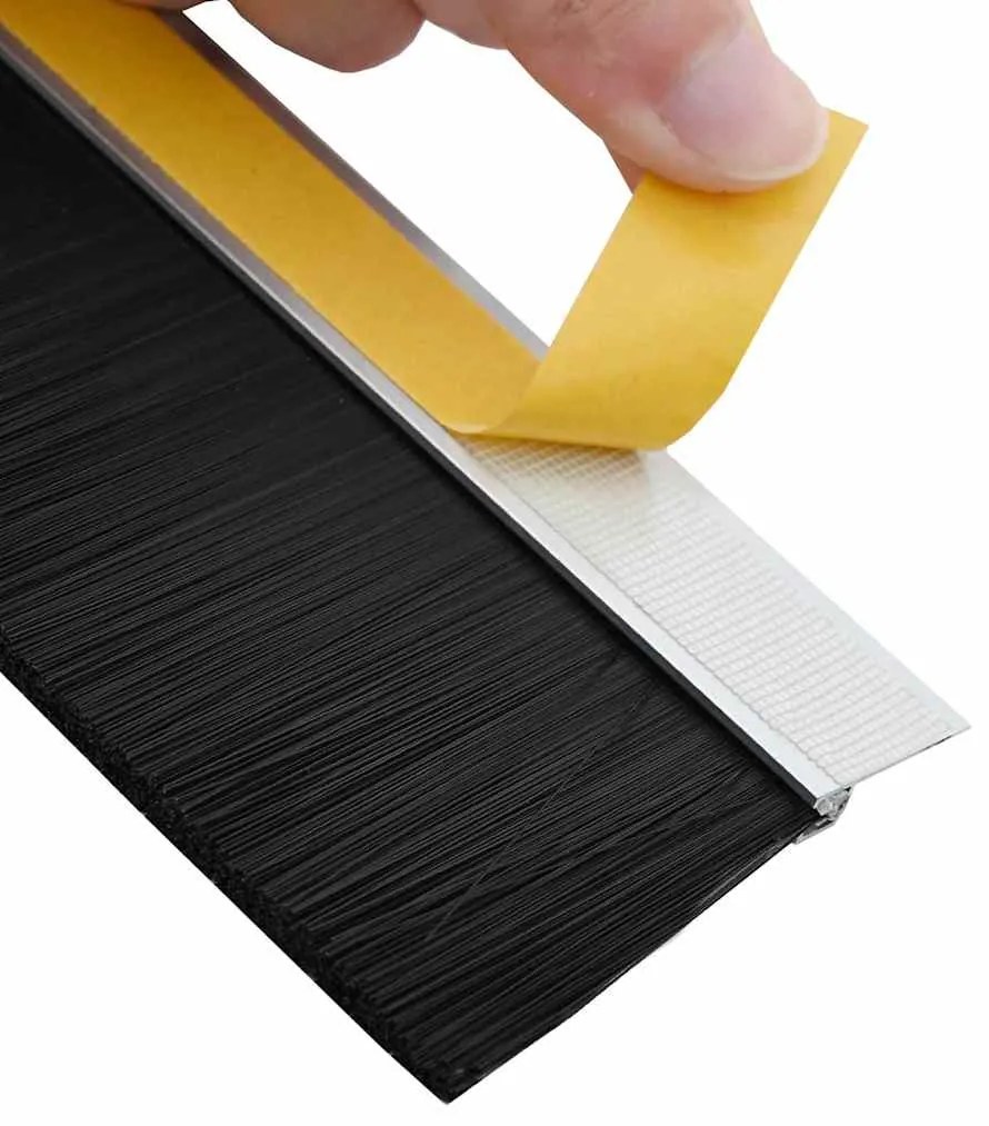 vidaXL Αυτοκόλλητες σφραγίδες πόρτας 2 pcs Ασημί 100 cm