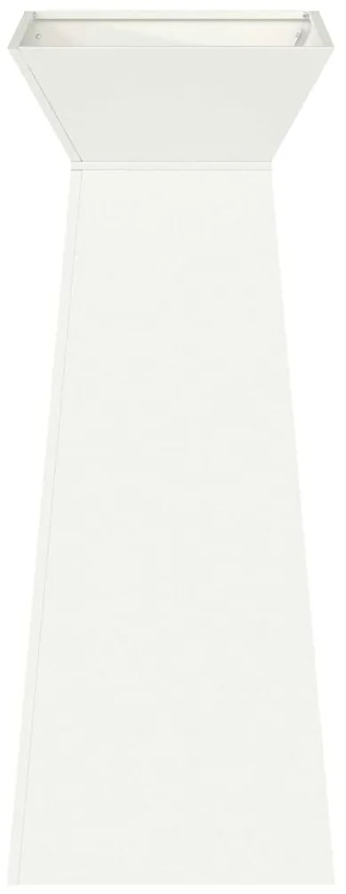 vidaXL Γλάστρα Πυλώνας 2 pcs Λευκό 40 x 40 x 100 cm