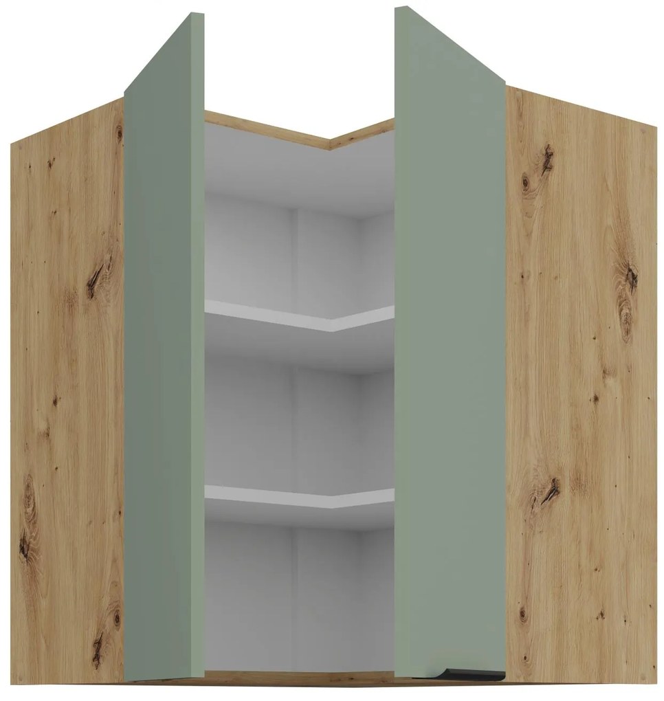 Κρεμαστό ντουλάπι γωνιακό Arianna 60x60 GN 72 2F-Φυστικί