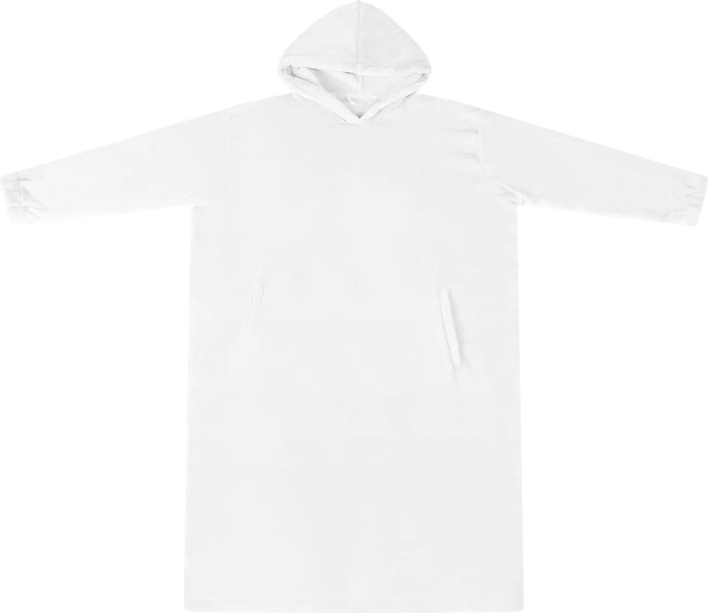 vidaXL Φούτερ-κουβέρτα Λευκό m Φανέλα