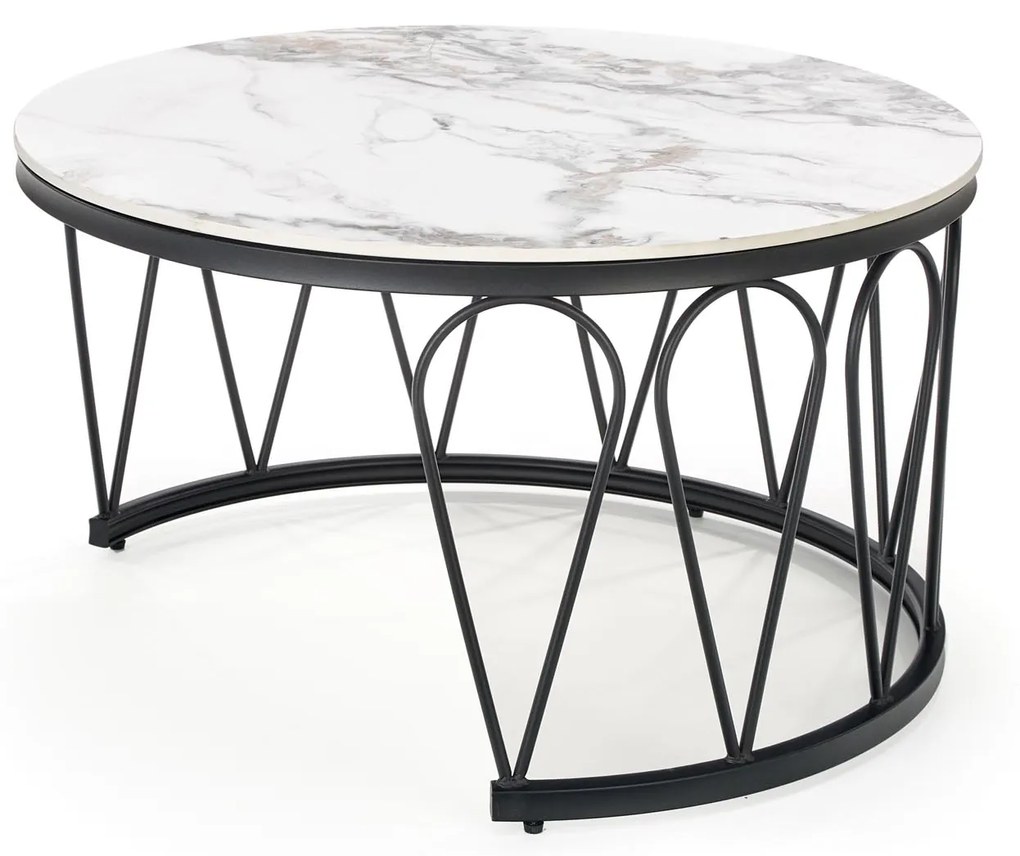 FORMOSA set of 2 coffee tables, white marble DIOMMI V-CH-FORMOSA-LAW