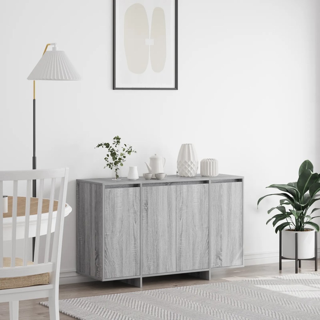 vidaXL Πλαϊνό Γραφείο Γκρι sonoma Επεξεργασμένο ξύλο 120 x 41 x 75 εκ.