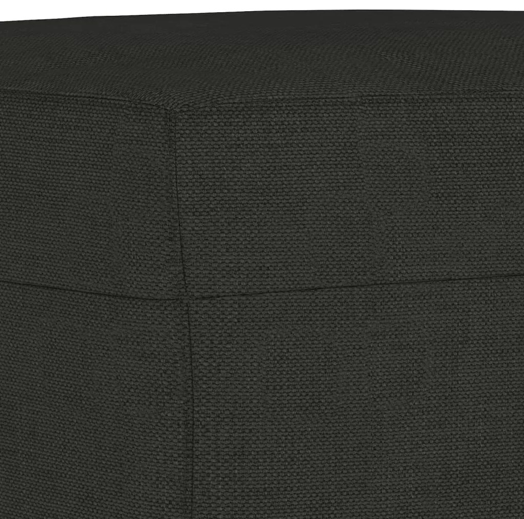 vidaXL Πάγκος Μαύρος 100x35x41 εκ. Υφασμάτινος