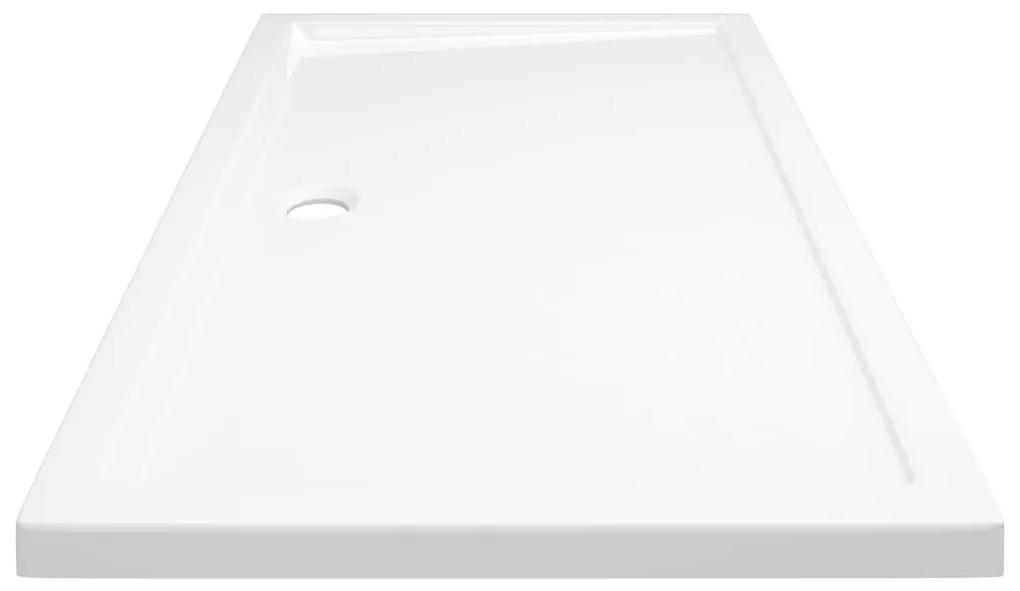 vidaXL Βάση Ντουζιέρας Ορθογώνια Λευκή 70 x 120 εκ. από ABS