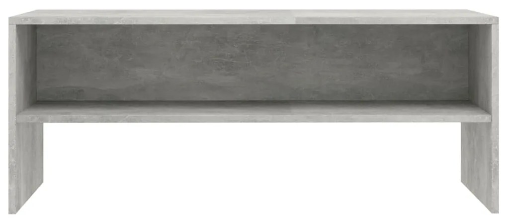 vidaXL Έπιπλο Τηλεόρασης Γκρι Σκυροδέματος 100x40x40 εκ. Επεξ. Ξύλο