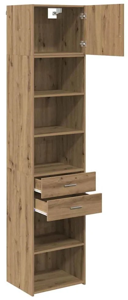 vidaXL Highboard Artisan Oak 50 x 42,5 x 225 εκ Επεξεργασμένο ξύλο