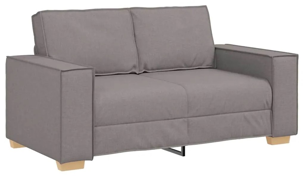 vidaXL Καναπές 3 pcs Taupe Ύφασμα μείγματος λινών