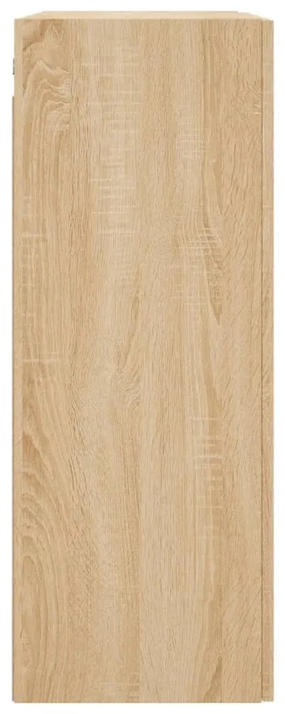 vidaXL Ντουλάπια Τοίχου 2 τεμ. Sonoma Δρυς 69,5 x 34 x 90 εκ.