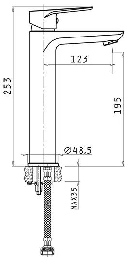 Μπαταρία νιπτήρος Libreto XL