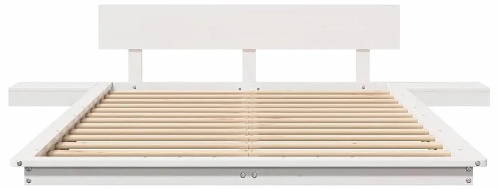 vidaXL Σκελετός Κρεβατιού Καφέ 135 x 190 cm ξύλο