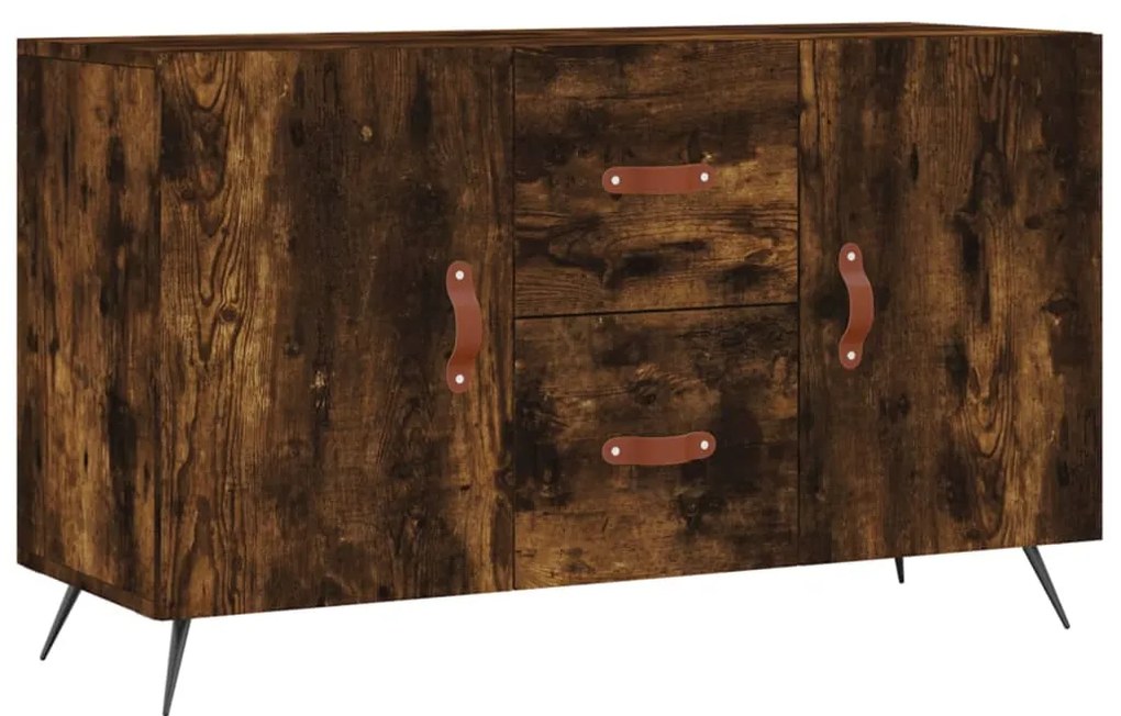 vidaXL Μπουφές Καπνιστή Δρυς 100 x 36 x 60 εκ. Επεξεργασμένο Ξύλο