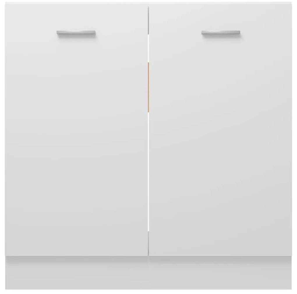 vidaXL Ντουλάπι Νεροχύτη Lyon Λευκό 80x46x81,5 εκ. Επεξ. Ξύλο