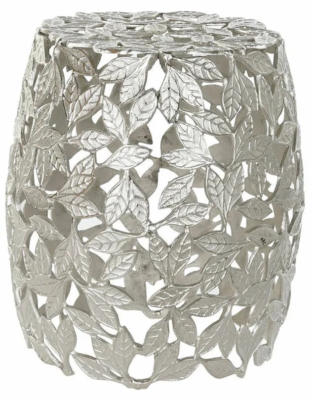 Βοηθητικό Τραπέζι DKD Home Decor Αλουμίνιο Φύλλα (40 x 40 x 45 cm)