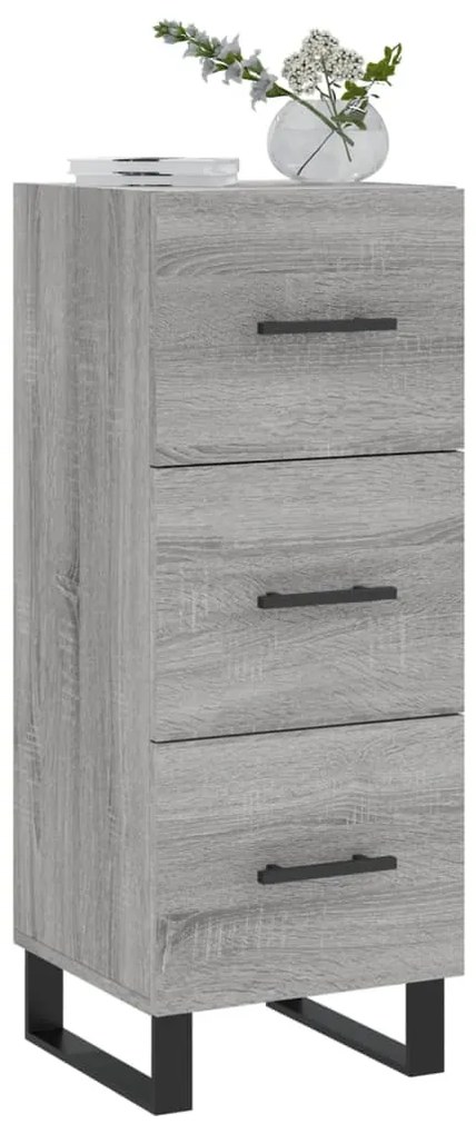 vidaXL Ντουλάπι Γκρι Sonoma 34,5x34x90 εκ. από Επεξεργασμένο Ξύλο