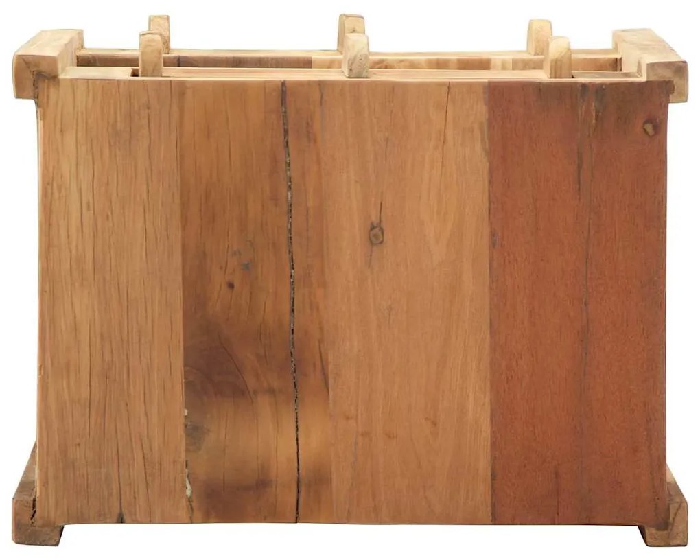 vidaXL Τραπεζάκι Πλευράς Καφέ 43 x 32 x 46 εκ Μασίφ ανακυκλωμένο ξύλο