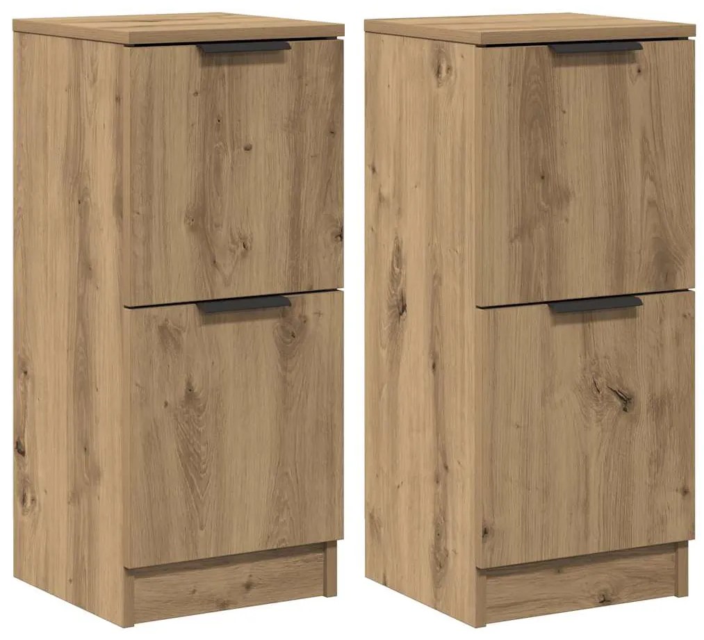 vidaXL Sideboards 2 τεμάχια Artisan Oak 30x30x70cm Κατασκευασμένο ξύλο