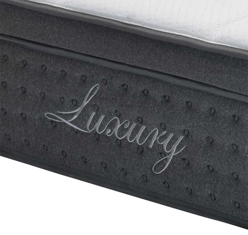 Στρώμα Luxury pakoworld pocket spring+gel memory foam+latex διπλής όψης aloe vera 34-36cm 160x200εκ