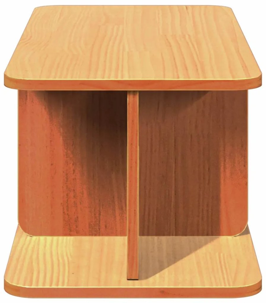 vidaXL Τραπεζάκι σαλονιού Κερωτό καφέ 80 x 39,5 x 33,5 εκ