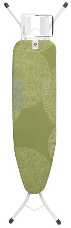 Τραπέζι σιδερώματος Brabantia A 1005614, 110x30 cm, 7 θέσεις ρύθμισης, Σιδεροθήκη, Πράσινο