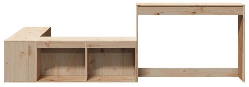 vidaXL Κομοδίνο με Γραφείο 232x112x75 εκ. από Μασίφ Ξύλο Πεύκου