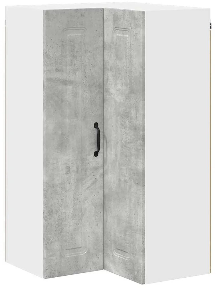 vidaXL Κρεμαστό ντουλάπι κουζίνας Σκυρόδεμα Γκρι 57 x 57 x 100 εκ.