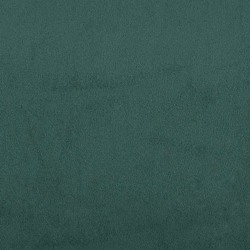 Box Spring κρεβάτι με στρώμα σκούρο πράσινο 80x220εκ. Βελούδινο 3317382