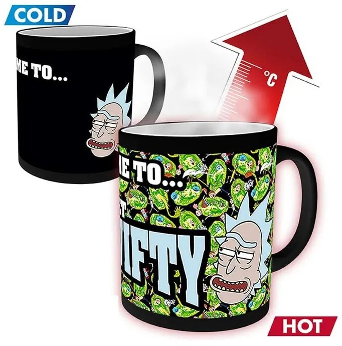 Κούπα αλλαγής θερμότητας Rick and Morty - Get Schwifty