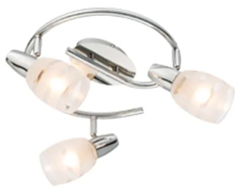 Φωτιστικό Οροφής Globo Lighting Roy 54985-3 Χρώμιο