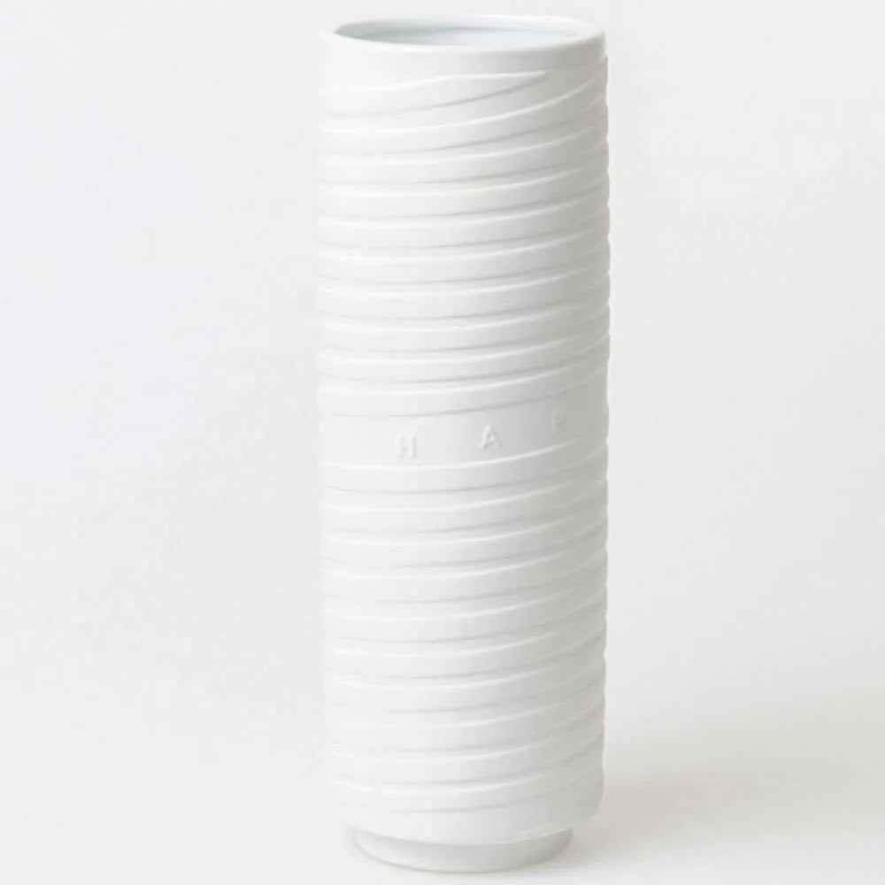 Βάζο Happiness RD0016873 Φ10x29,5cm White Raeder Porcelain