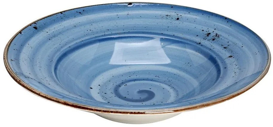 Πιάτο Σπαγγέτι Πορσελάνης Terra Blue ESPIEL 27εκ. TLF120K6
