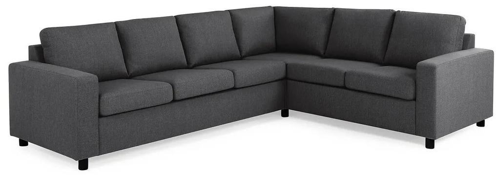 Γωνιακός Καναπές Scandinavian Choice C151, Μαύρο, 284x223x80cm, Πόδια: Πλαστική ύλη | Epipla1.gr