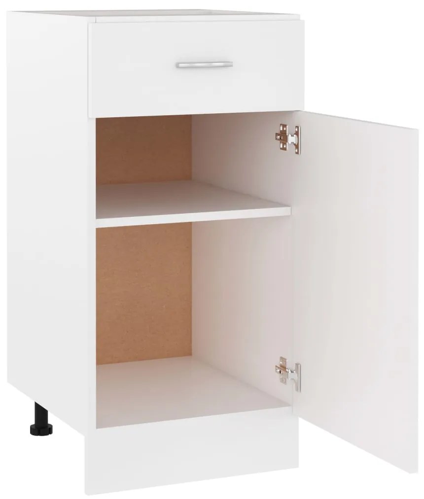 vidaXL Ντουλάπι με Συρτάρια "Lyon" Λευκό 40x46x81,5 εκ. από Τεχνητό Ξύλο