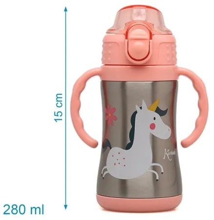 Kiokids Παγούρι Θερμός με Λαβές Unicorn 280ml. 6+m