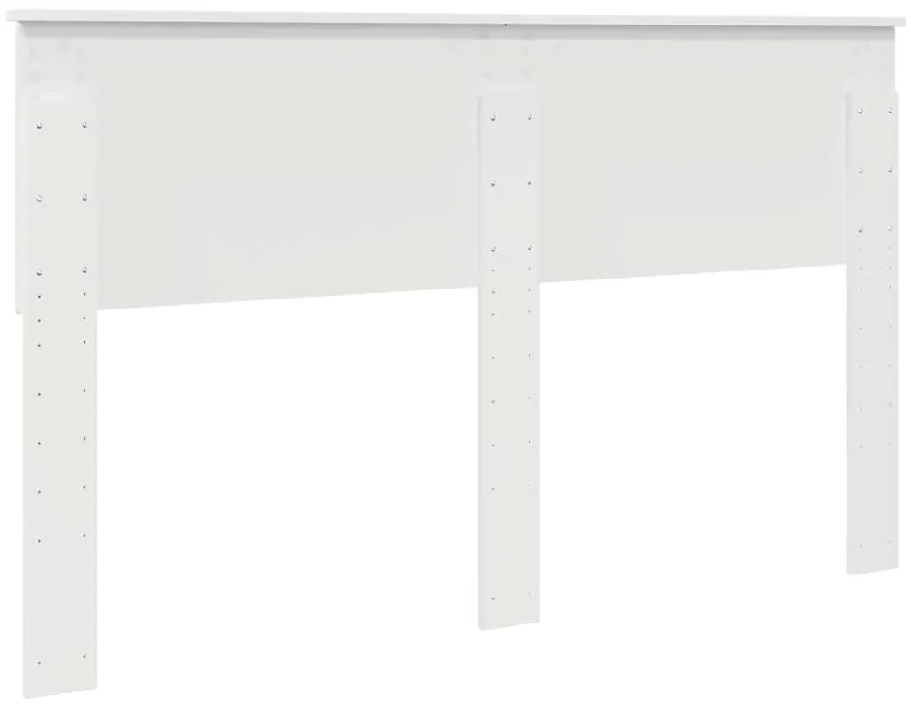 vidaXL Κεφαλάρι με κεφαλάρι Λαμπερό Λευκό 150 cm Επεξεργασμένο ξύλο