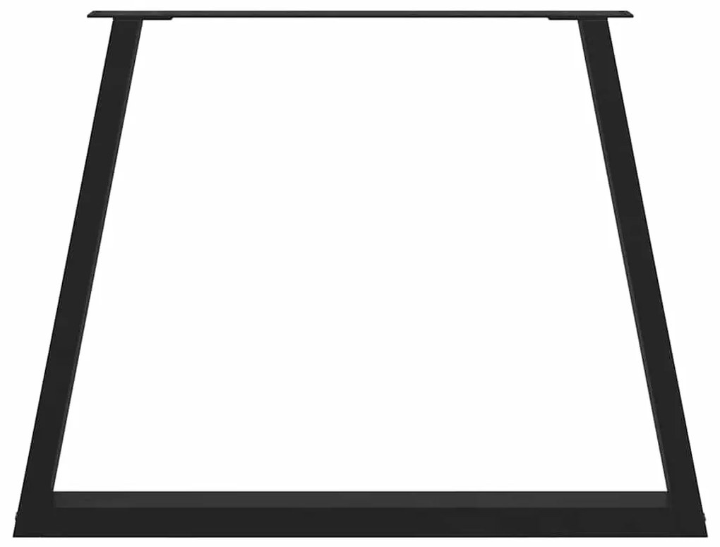 vidaXL Πόδια Τραπεζαρίας Σχήματος V 3 τεμ. Μαύρο 90x(72-73,3) εκ. Ατσάλι