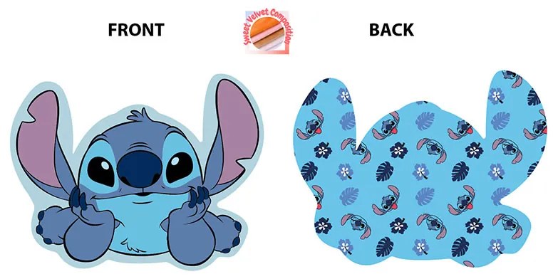 Διακοσμητικό Μαξιλάρι Βελουτέ 2 Όψεων Dimcol Stitch 683 Sky Blue 20cm