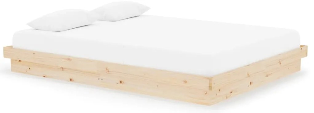 vidaXL Πλαίσιο Κρεβατιού 150 x 200 εκ. Μασίφ Ξύλο King Size