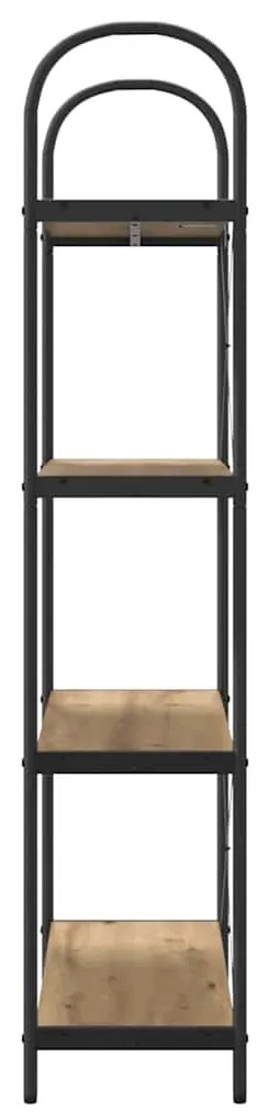 vidaXL Ράφι Βιβλίων artisan δρυς 80 x 30 x 146 εκ Επεξεργασμένο ξύλο