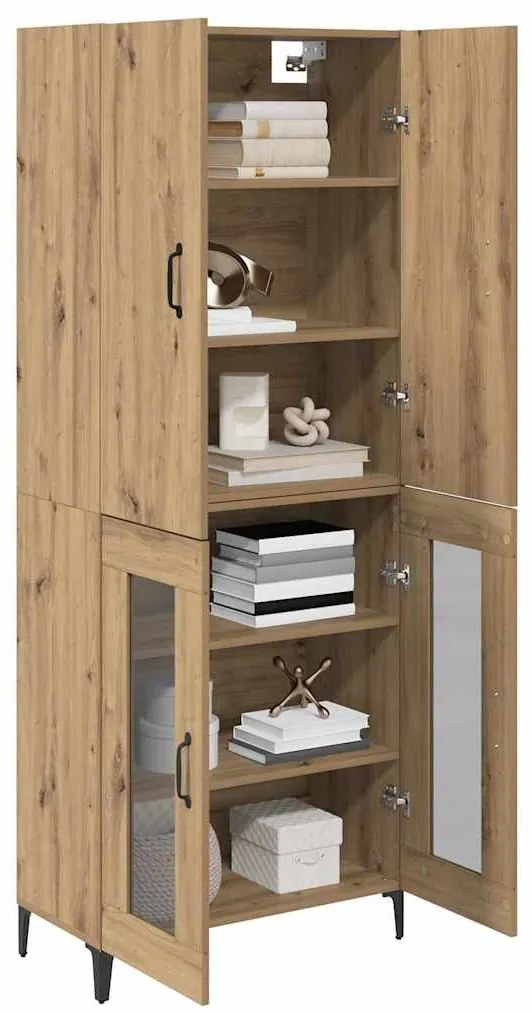 vidaXL Highboard Artisan Oak 69,5 x 34 x 180 εκ. Επεξεργασμένο ξύλο