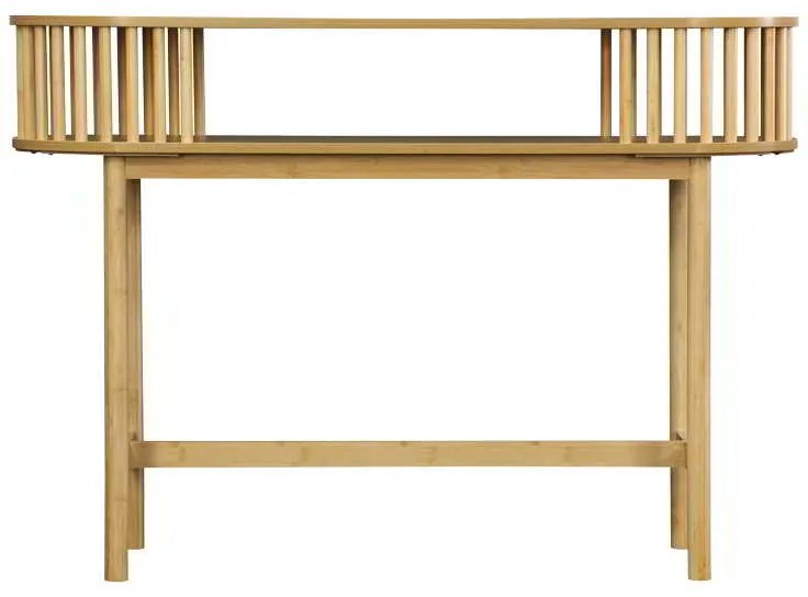 Κονσόλα Nodial pakoworld MDF/Bamboo σε φυσική απόχρωση 120x39x85εκ