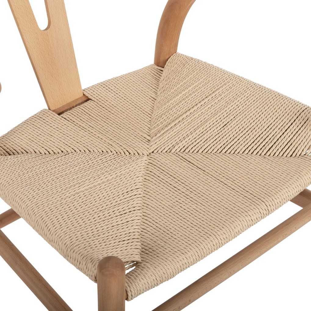 ΣΕΤ ΤΡΑΠΕΖΑΡΙΑΣ 5ΤΜΧ BRAVE HM21182 MDF TOP-ΞΥΛΟ ΟΞΙΑΣ &amp; PAPER ROPE ΣΕ ΦΥΣΙΚΟ