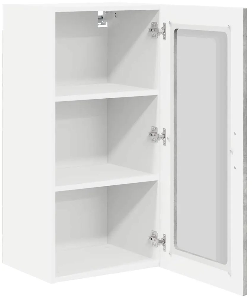 vidaXL Ντουλάπα Κουζίνας με ράφι Σκυρόδεμα Γκρι 40 x 31 x 80 εκ.